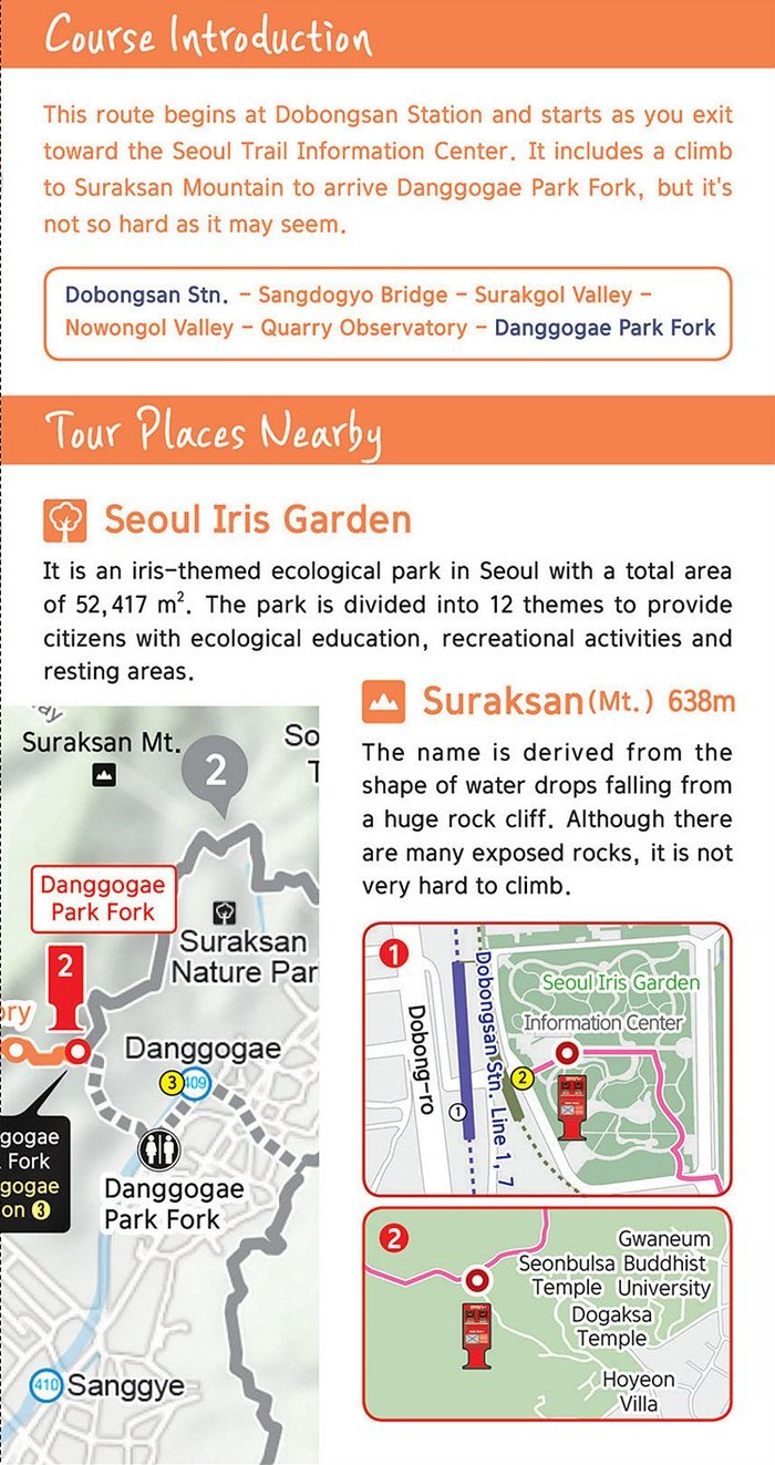 Suraksan Mt. Course, course intro and tour places