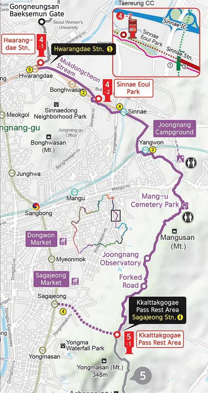 Mangusan Mt. & Yongmasan Mt. Course, course intro and tour places